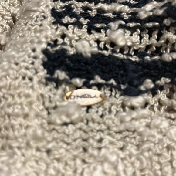 O’Neill waterfall boho skater stripe open knit crochet sweater coastal cardigan - Picture 5 of 6